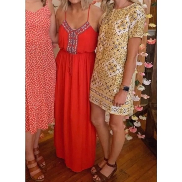 Lulus Dandy Lion Mini Dress S Shift Yellow Print Tile Vacation Party Summer Trip - Picture 15 of 16